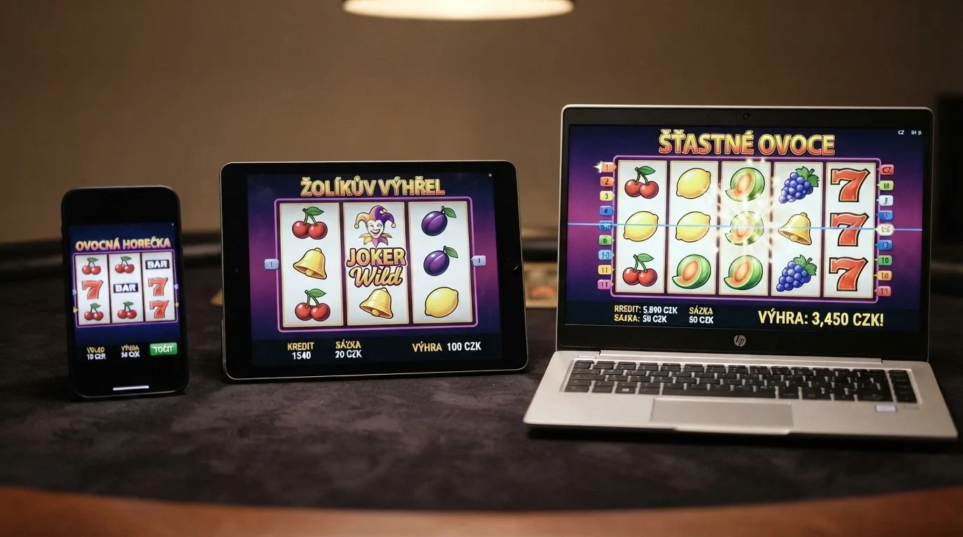 Koláž obrazovek klasických automatů Respin Joker, Fire Joker a Multi Vegas 81